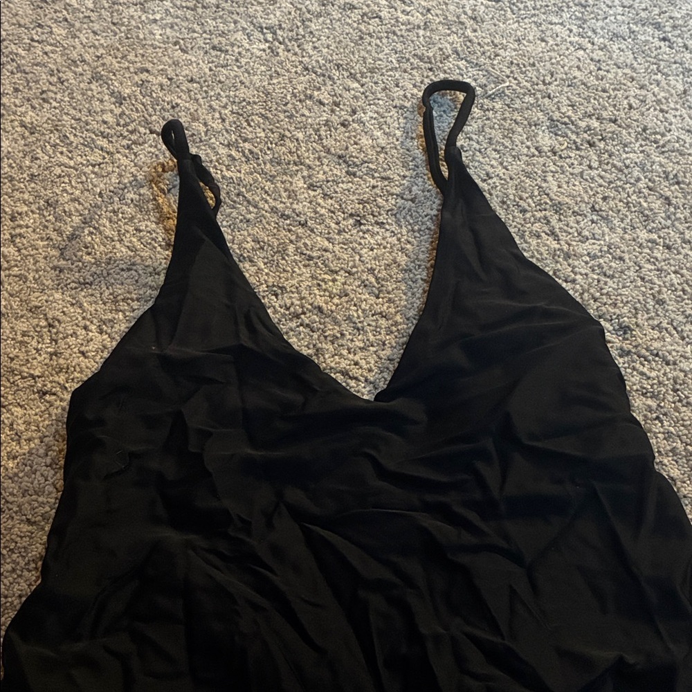 SHEIN Black One-Piece Swimsuit Thong Size Medium - Picture 3 of 10